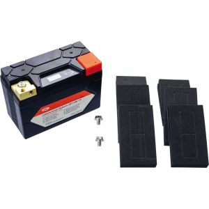 Batterie au lithium HJB12-FP 12V 48Wh, voyant témoin de charge, poids seulement 0.9kg! (remplace YB12AL-A2)