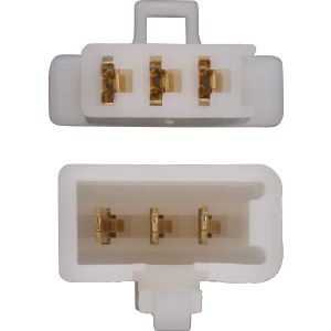 Fiche 3 contacts, 2X3 contacts type 110 inclus (fiche à cran d'arrêt)