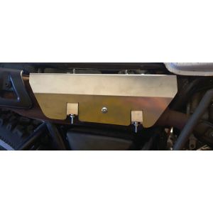 Retaining Bracket/Heat Shield for Side Cover, right, suitable for original exhaust (order 4 rubber dampers item 27729 if necessary)