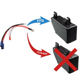 Adapter Cable for Converting XT500 XSTART Battery Case to Vehicle Battery Item 41938LIT, handmade by the KEDO team