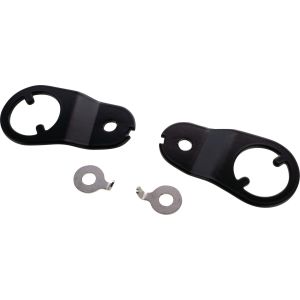 Paire de supports de clignotants arrières, refabrication, noir, nr. réf. OEM 1E6-83369-00 + 1E6-83368-00