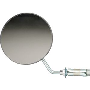 Rétroviseur rond d'embout de guidon, gauche, inox