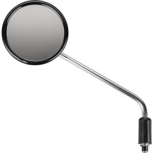 Left Hand Mirror International Version (EU/US), chrome plated, diameter of mirror 106mm, mirror arm approx. 240mm, e-approved (OEM)