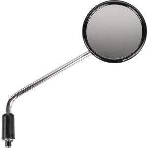 Right Hand Mirror International Version (EU/US), chrome plated, diameter of mirror 106mm, mirror arm approx. 240mm, e-approved (OEM)