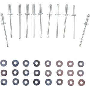 Fastening Set for Front Fender Widening Item 50791-XX, 10 pcs. blind rivets and 20 washers