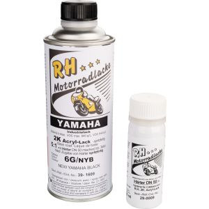 Peinture SANS vernis, New Yamaha Black (NYB), 375ml, bicomposant