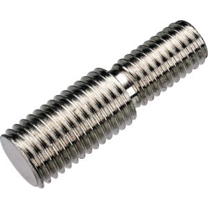 Double-threaded Setscrew M8x1.25 to M10x1.25, zinc-coated steel, outer thread length 18mm (for repairing the upper shock absorber mount)