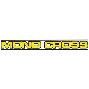 Autocollant 'MONOCROSS', jaune, 216X25mm, pièce
