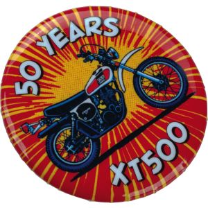 50 Years XT500 Button, diameter 38mm, 1 piece