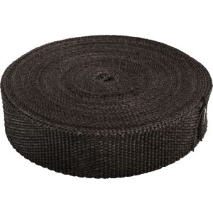 Exhaust Wrap, heatproof (750°C), length 10m, width 30mm, black