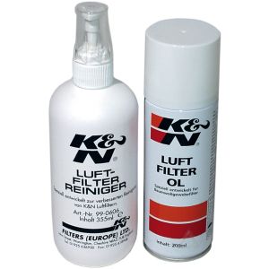 Kit entretien K&N, 355ml de nettoyant et 204ml d'huile (99-5003EU)