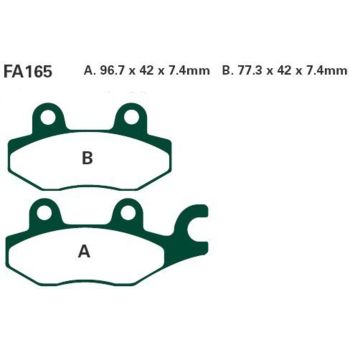 EBC Jeu de plaquettes de frein, arrière