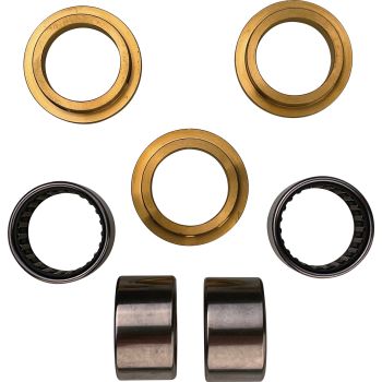 Swingarm Bearing Upgrade Kit, 7 pieces (replaces the plasic bushings through metal bushings and needle bearings), order 2x 28532 and 2x 28534 if necessary