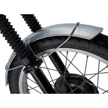 Kit garde boue avant alu KEDO 'Scrambler' pour roue de 21 pouces, complet, prêt à monter