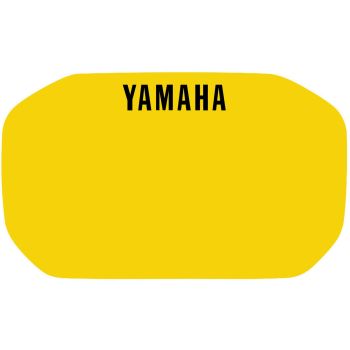 Autocollant pour plaque phare, jaune avec inscription YAMAHA en noir, pour plaque-phares 29112RP, 29467RP, 29468RP