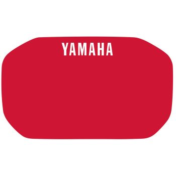 Autocollant pour plaque phare, rouge avec inscription YAMAHA en blanc, pour plaque-phares 29112RP, 29467RP, 29468RP