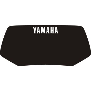 Autocollant de plaque phare, noir avec logo blanc, version renforcée