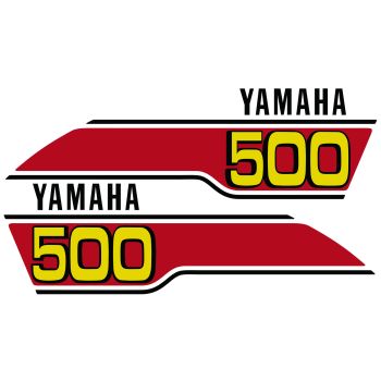 Autocollants de réservoir Edition 'B-Track 500', noir/rouge/jaune