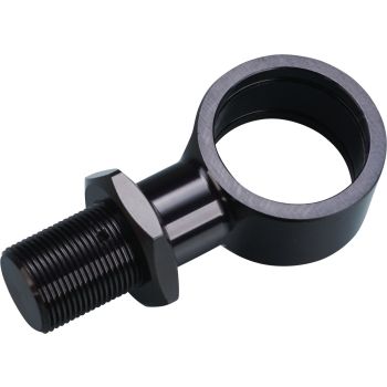 YSS Mounting Bracket/Suspension Strut Eyelet +10mm, thread M16x1.0, inner diameter 26mm, width 18mm, black anodized, 1 piece