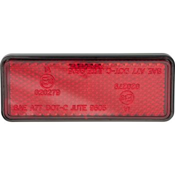 Rear Reflector, square, 'E'-approved, size approx. 91.5x36mm, M5 bolt