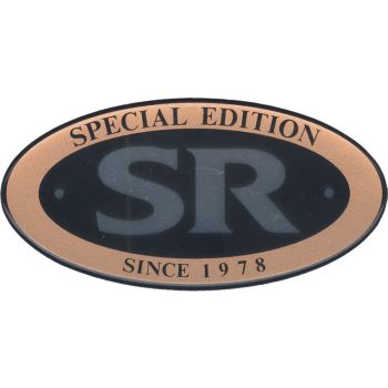 Emblème 'SR Special Edition since 1978' or/chrome/noir, pièce