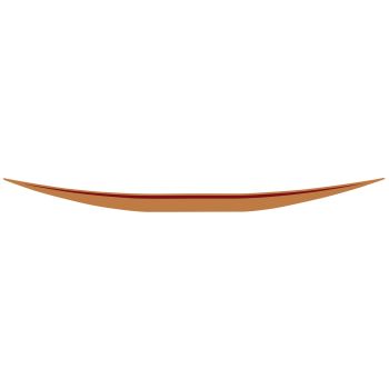 Autocollant de cul de selle, or/rouge (refabrication)