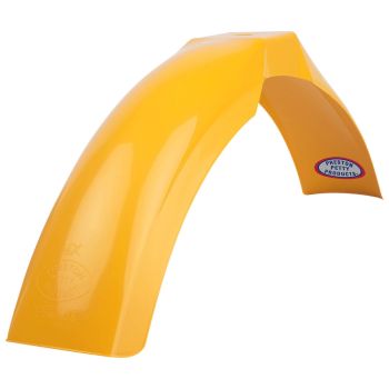 Front Fender Preston Petty MX Giallo (dark yellow coloured), dim. approx.: width from /max. 15cm, hi./max. 12cm, from yoke to front 48cm, backwards 41cm