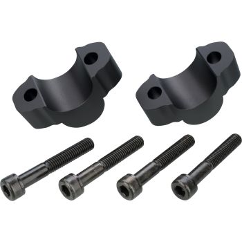 Handlebar Riser +20 mm, 28,6mm handlebar clamps / spacers, aluminium black (OEM)