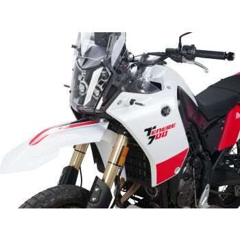 Enduro Fender 'High Up' Kit, white, incl. ready-to-install front fender and bracket, requires steel braided brake line item 11154, decal see item 31099-X