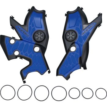 ACERBIS Frame Protection X-GRIP T700, black/blue, plastic