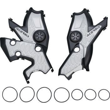 ACERBIS Frame Protection X-GRIP T700, black/silver, plastic