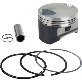 Kit piston KEDO »Made by ATHENA« 87.50mm / 9:1, complet avec segments, axe et clips. Traitement de surface anti-friction PTFE
