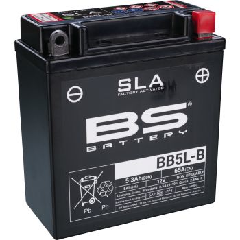 SLA Battery 12V / 5.3Ah, maintenance-free filling, leak-proof due to SLA technology (without fleece or gel) Type BB5L-B / YB5L-B / 12N5-3B
