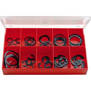 Assortiment de clips KEDO, 7 à 30mm, 10 tailles / 2 formes, 5 de chaque