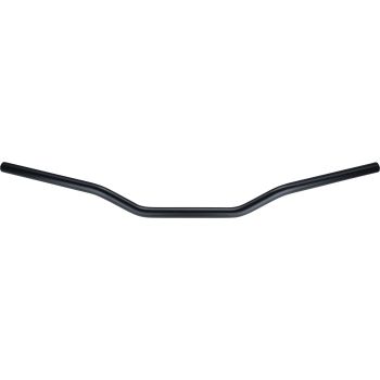 Guidon acier noir 'Classic low', taille: 750x50mm, diam. 22mm