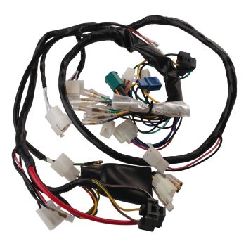Replica Wiring Loom, HeavyDuty version, cable branches soldered or crimped, cotton sheathing with age-resistant rubber adhesive