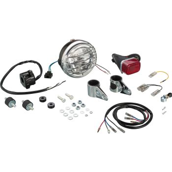 Kit phare complet pour TT500, incluant l'optique et cerclage chromé avec grille