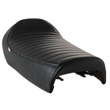 Selle KEDO 'Classic Racer', noir, assise rainurée, liseret noir