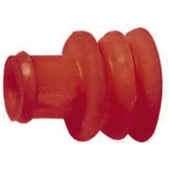 Bouchon étanche rouge, pour cable de 2.6-3.33mm de diam. ext. (correspond à nos cables de 1,5 mm²)
