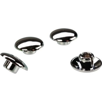 M8 Cover Cap Set, plastic chrome plated, for handlebar bracket screws, 4 pieces