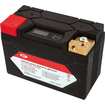 Lithium Ion Battery JMT9-FP, 12V 36Wh, incl. Integrated Charge Control, Weight 0.7kg (Replaces YTX9-BS)