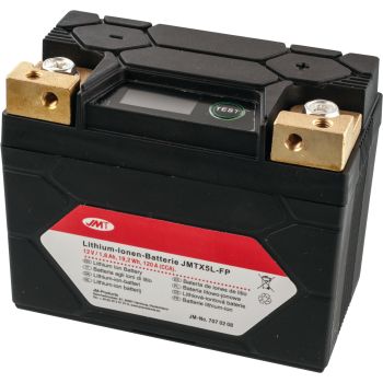 Lithium Ion Battery JMTX5L-FP 12V 19,2 Wh, incl. Integrated Charge Control (Replaces YTX4L-BS/YTX5L-BS)
