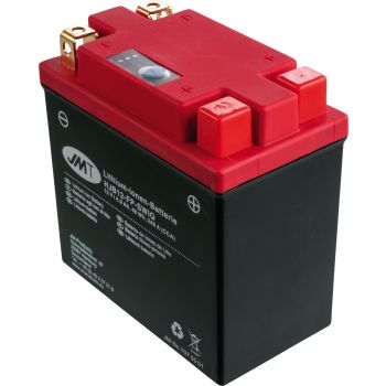 Batterie au lithium HJB12-FP 12V 48Wh, voyant témoin de charge, poids seulement 0.9kg! (remplace YB12AL-A2)