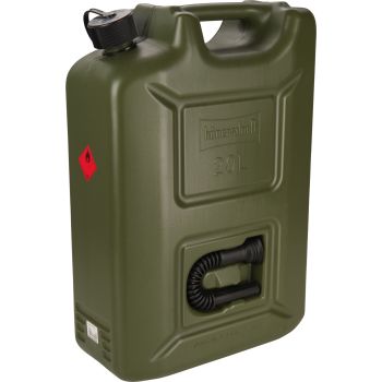 Jerricane 'Premium' 20 l. avec verseur, compatible E10. Made in Germany (Hünersdorff)