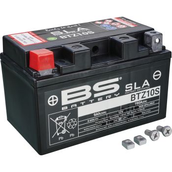 SLA Battery 12V / 9.0 Ah, maintenance-free filling, leak-proof due to SLA technology (without fleece, without gel) Type BTZ10S / YTZ10S