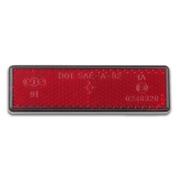Catadioptre siglé 'E' (rouge), env. 94X28mm, autocollant