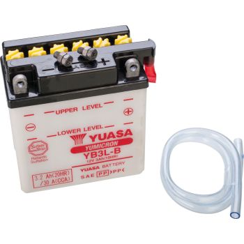 Batterie YUASA 12V (YB3L-B), alternative à art. 40027. Livrée SANS acide