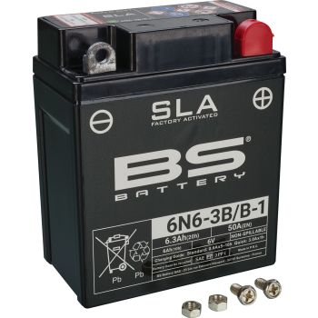 Batterie SLA 6V / 6.0Ah, prête à l'emploi, sans entretien, scellée. Type 6N6-3B-1, correspond à réf. OEM-1E6-82110-19