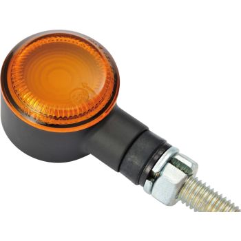 Daytona LED-Indicator D-Light SOL, metal housing dim. approx. LxWxH 47x25x30mm, orange glass, e-approved, M8 thread, 1 pair, 12V