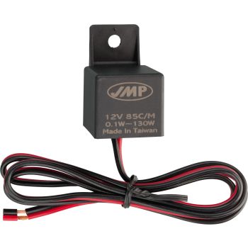 Flasher relay 12V, electronic, 2-pole connection, switching capacity 1-130W, red-></picture>battery,black->switch, frequency 85/min